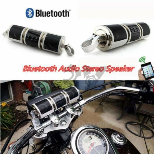 Bluetooth Motorcycle Handlebar Audio Amplifier Stereo Speaker MP3 USB/TF Systems