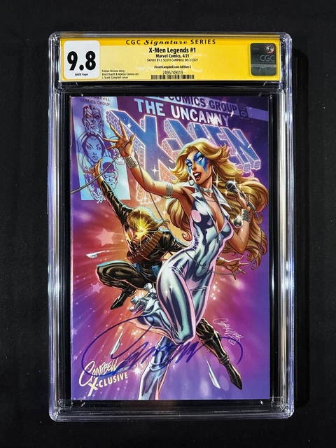 X-Men Legends #1 CGC 9.8 SS (2021) - Signed by J. Scott Campbell - Variant Ed. C