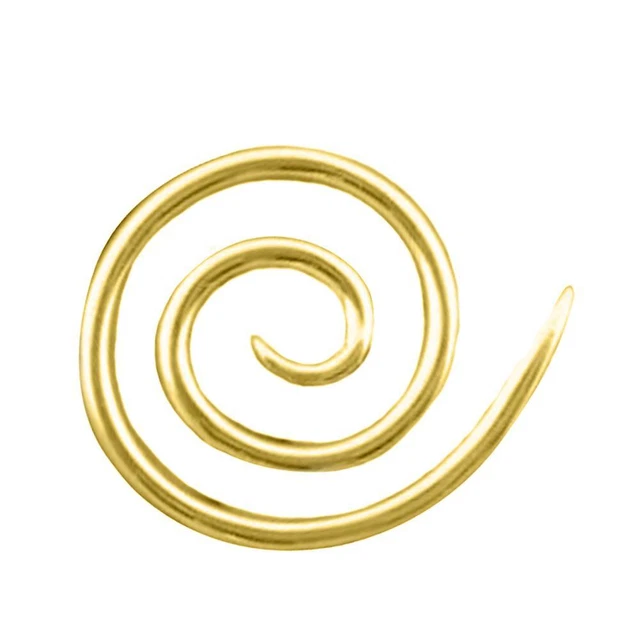 Chal bufanda de coser tejido con aguja de cable espiral para tejer (dorado)