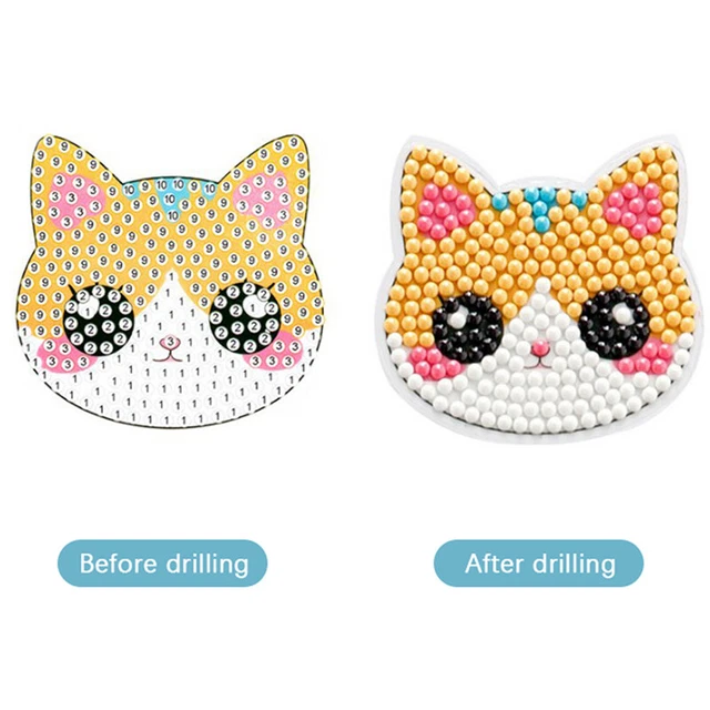 Diamond Malerei Aufkleber Kits für Kinder DIY Octopus Süßes Tierkunsthandwerk -x