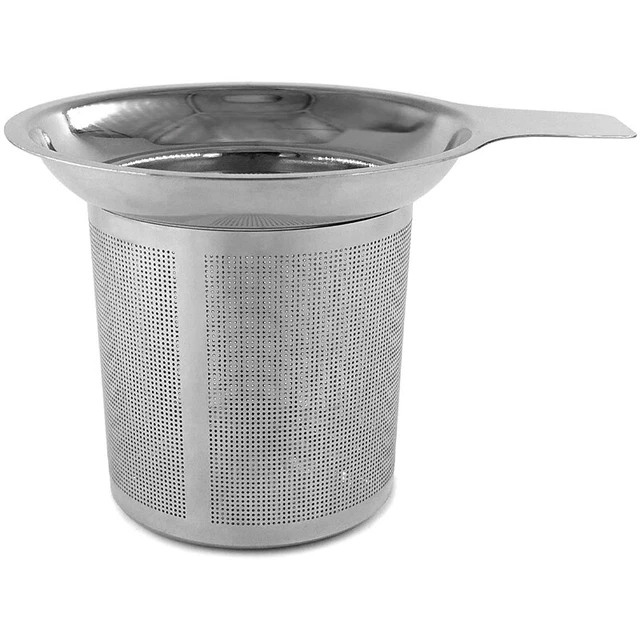 Edelstahl-Teesieb, , Teesieb, Kaffeetasse, Undichtes Sieb, Flacher Boden, FiU6Y7