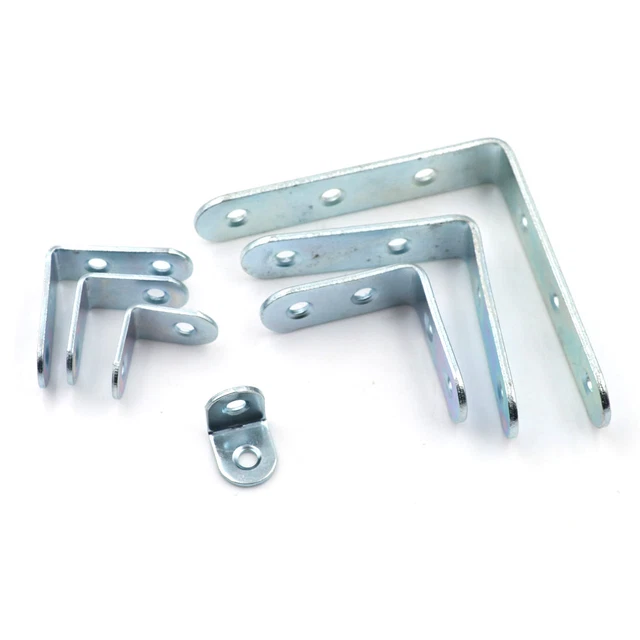 10x Stainless Steel Right Angle Bracket Corner Brace Joint Shelf Support L Shap-