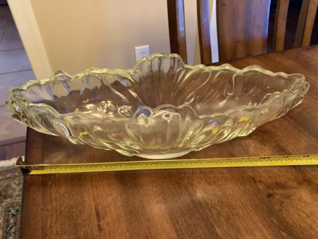 Antique Thick Glass Vintage Flared Bowl