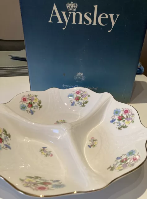 Aynsley English fine bone china porcelaine Fine Anglaise Serving Platter Dish