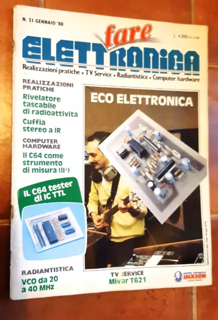 Fare Elettronica Gennaio 1988 - Ed. Jackson