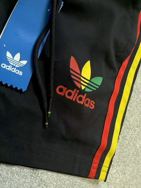 Adidas Originals Pantaloncini a 3 righe Cile 20 H41382 Rasta nuoto vacanze