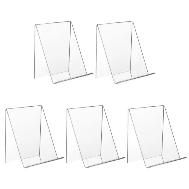 5 Pcs Acrylic Display Stand Clear Acrylic Holders for Displaying Books Artworks