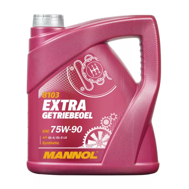 4 (1x4) Liter MANNOL SAE 75W-90 API GL 4/5 LS Extra Getriebeöl u. Achsöl