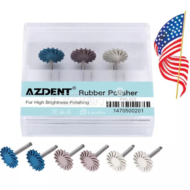 6Pcs/Pack Dental Composite Polishing Diamond System RA Discs Wheel Kit 14mm