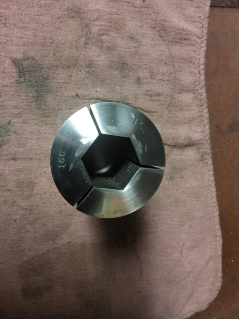 LYNDEX 16C Collet 1" Hex Internal Thread 1.0 16c Hexagon
