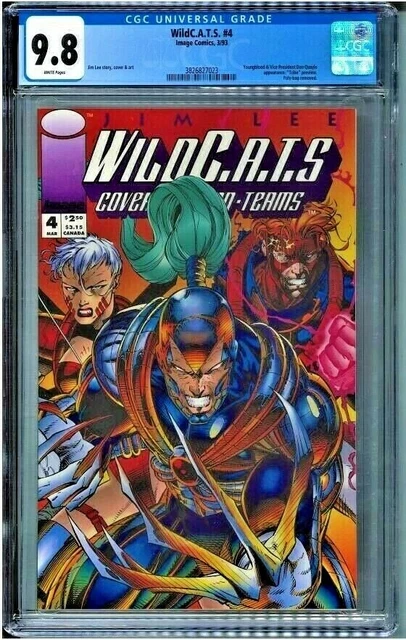 WildC.A.T.S. #4 CGC 9.8 WHITE PAGES Youngblood app FREE SHIPPING! 1992