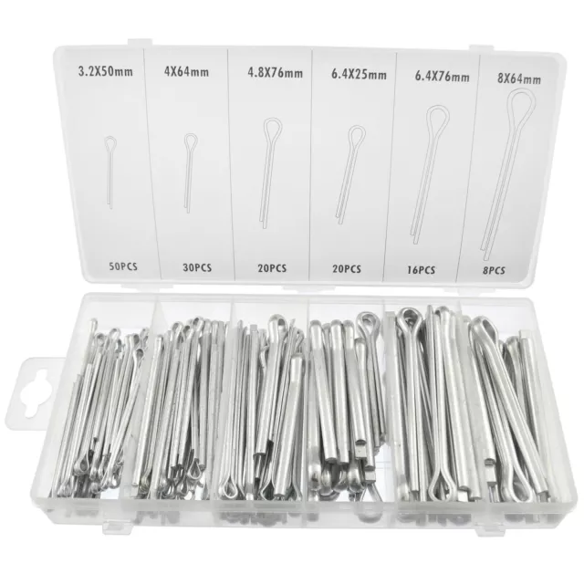 Cotter Pin Split Pins Large Sizes Fasteners 144pc UK P&P