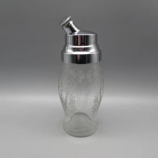 Cambridge Crystal Etching #97  - DIANE  - Cockail Shaker  - Rare Piece Type