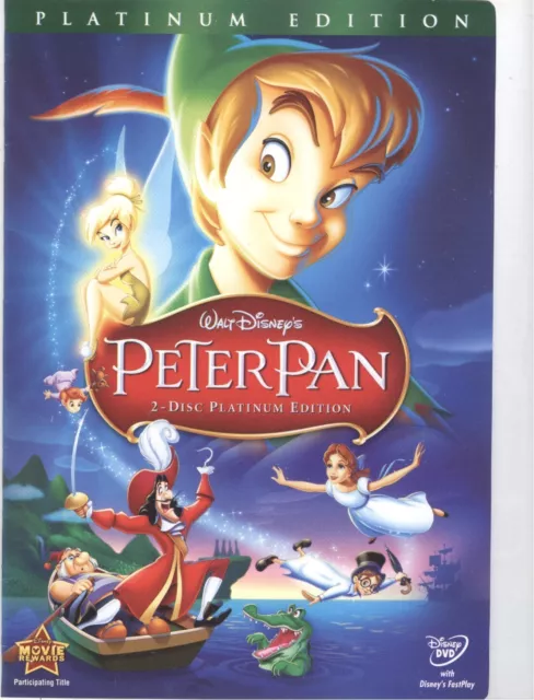 ORIGINAL COVER ART Peter Pan (2007 DVD Cover) Disney Animation No Disc ...