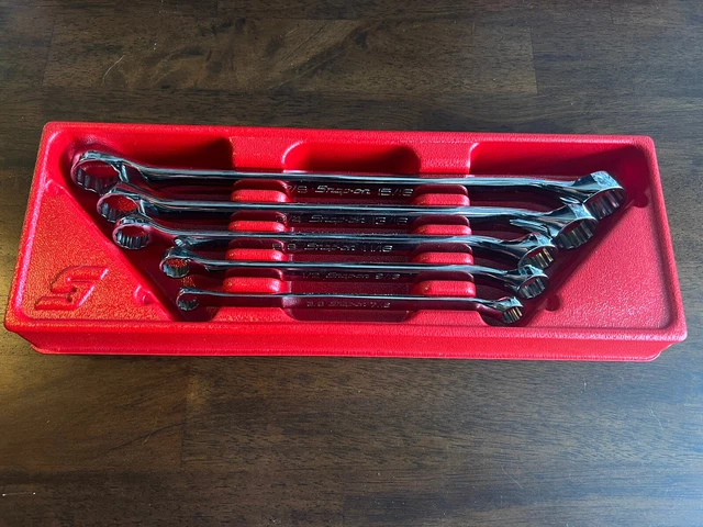 Snap-On tools 5 pc 12-Point SAE Flank Drive® 10° Offset Box Wrench Set
