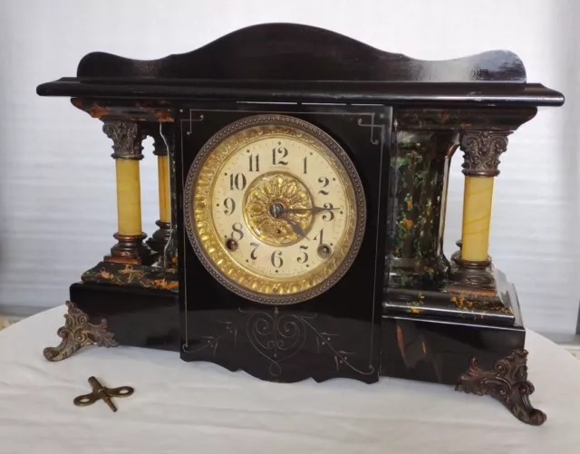 1915 Seth Thomas Adamantine Mantel Clock   Rescued & Restored