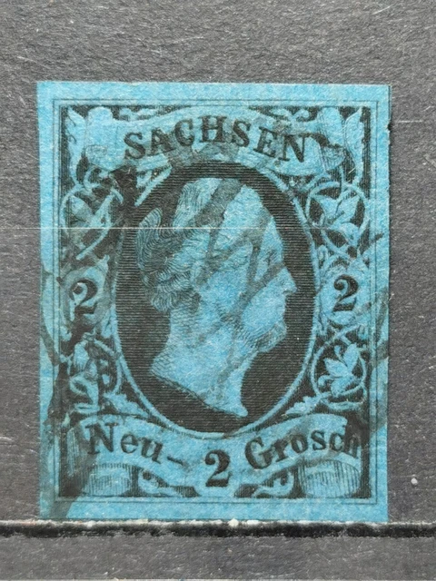 Sachsen Mi-Nr. 7 Gestempelt  Gute Erhaltung 70€