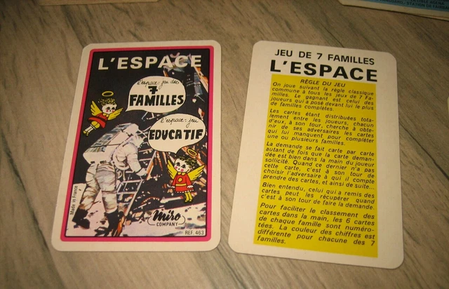 ANCIEN JEU DE 7 Familles cartes TINTIN HERGE CARTA MUNDI Vintage 1993