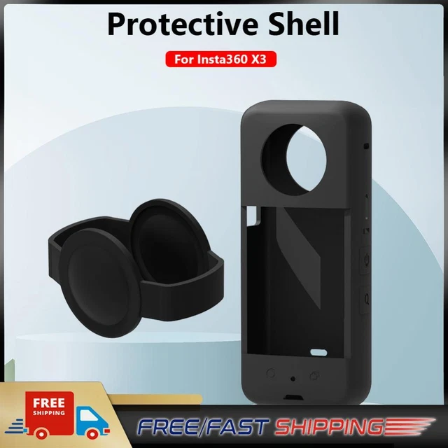 Soft Waterproof Panoramic Action Camera Protective Cover for Insta360 X3 (Black)