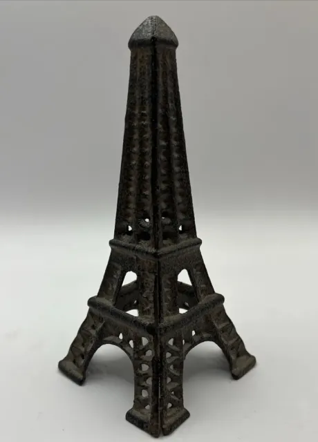 Eiffel Tower Paris Statue Brown Metal Home Decor Figurine