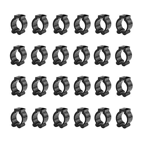[24 Pcs]Fishing Pole Rod Holder Clips Rubber