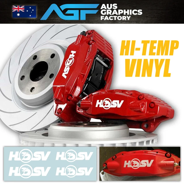 4 x HSV High-Temp Brake Caliper Decals Stickers FOR VE VF SSV Clubsport SS GTS +