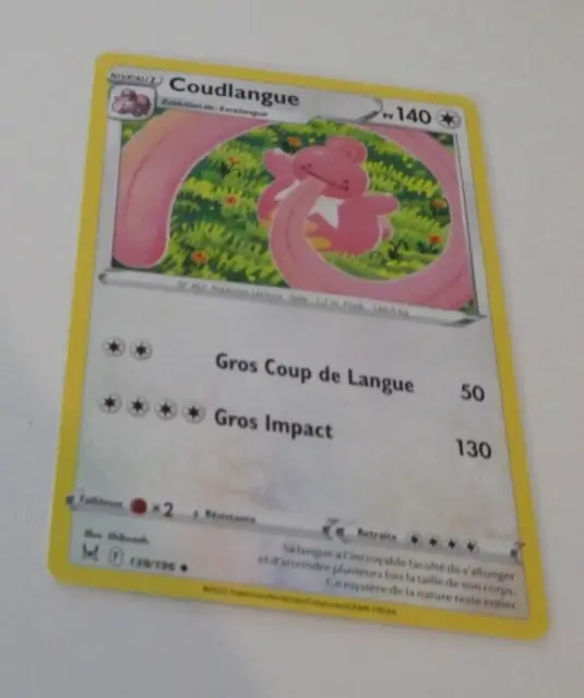 Pokemon Origine Perdue Francaise Card Carte Coudlangue 139/196 Vf Fr Jcc Neuf