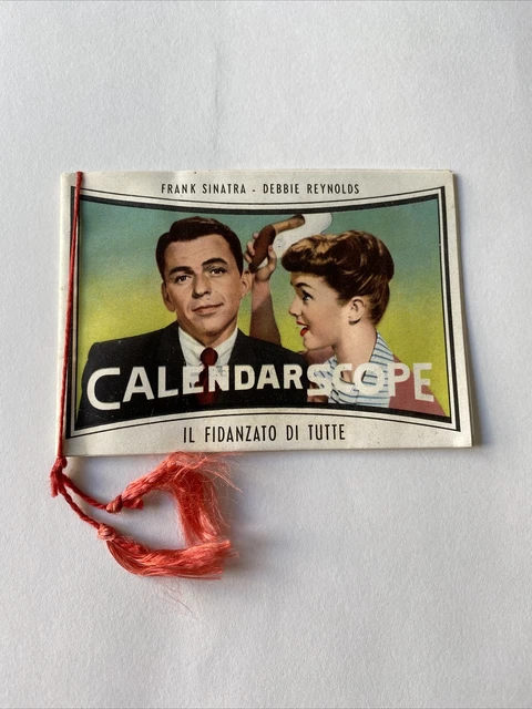 Calendario 1958 calendarscope franklin sinatra debbie reynolds