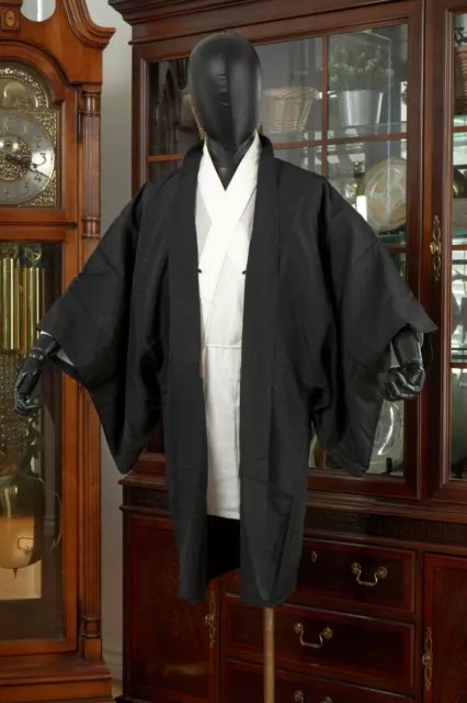 Dear Vanilla Japanese Silk Haori Jacket Men's Kimono Authentic Japan Vintage