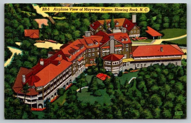Vintage North Carolina Postcard -  Mayview Manor   Blowing Rock
