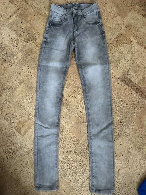 Blue Effect Mädchen Jeans Jeanshose Hose Gr.170 SS 14/15Y grau