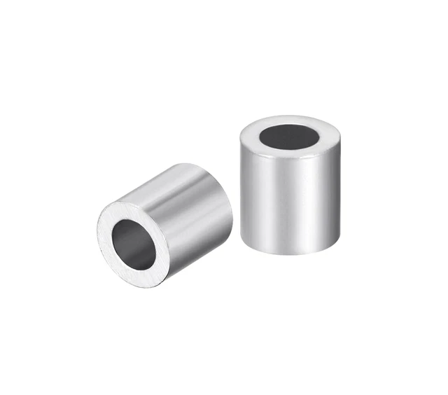 20 Pcs M4 Aluminum Sleeve Crimp 4mm Steel Wire Rope Button Stop Clips