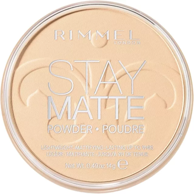 001 Transparent - Rimmel Stay Matte Pressed Powder 14g -Fast delivery  Free ship