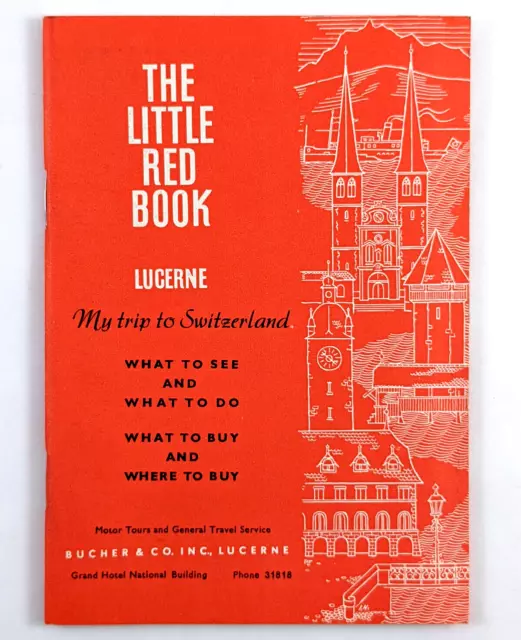 The Little Red Book Lucerne Switzerland By Bucherer Many Watch Ads Rolex 1956 The Little Red Book Lucerne Switzerland By Bucherer Many Watch Ads Rolex 1956