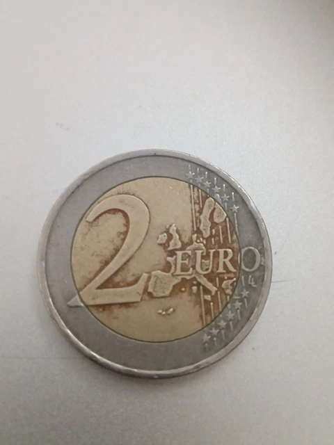Pièce 2 Euros Grèce 2002 – Erreur D'Acquisition Avec (s) Sur L'Étoile (Rareté)