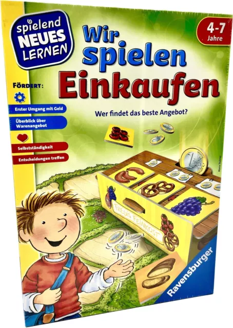 Ravensburger Wir spielen Einkaufen Lernspiel Gesellschaftsspiel Einkaufen lernen