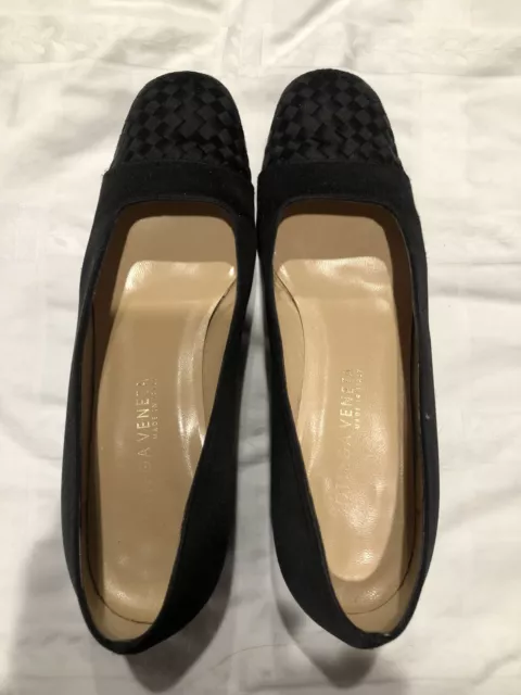 Bottega Veneta Shoes size 9.5 Black Silk  Pumps Vintage Heels