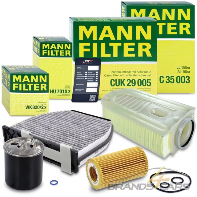 Mann-Filter Inspektionspaket Filtersatz B Für Mercedes E-Klasse W212 200 220 250