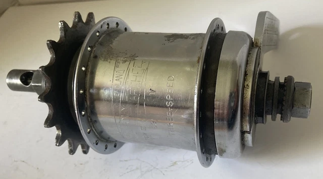 NUOVO Sturmey Archer C30 – Cambio Rotante 3 Velocità Per Bici, Leva Destra