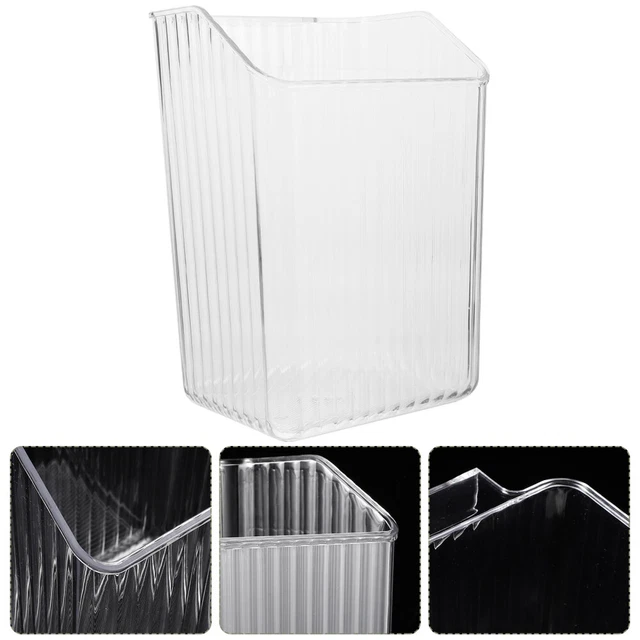 Cabilock Corbeille De Bureau En Filet Métallique Carrée - Poubelle Rangement Argent 23.5x25cm