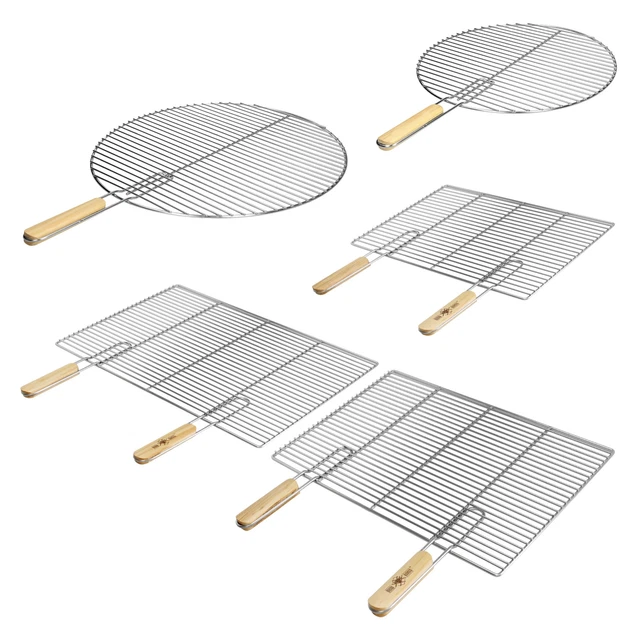 Grille De Four En Acier Inoxydable 60x40 Cm - Support Aliments Silicon Tech
