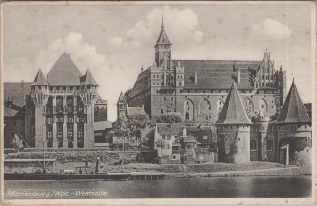 Ak, Ansichtskarte, Marienburg Westseite, Wpr. 50952