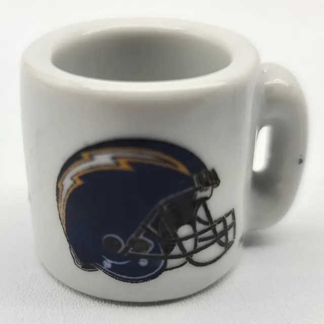 ⭐️ NFL Football San Diego Chargers Ceramic Gumball Mini Coffee Mug - 1.25" Tall