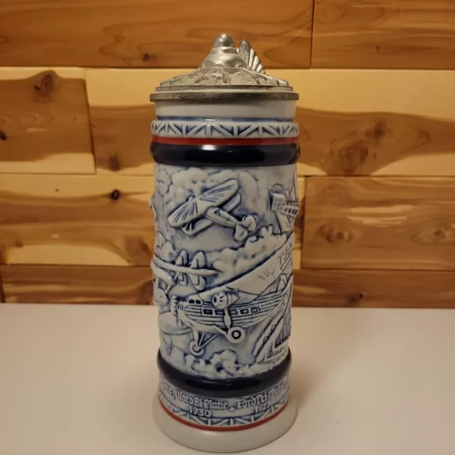 1981 Vintage Avon Flying Classics Lidded Beer Stein