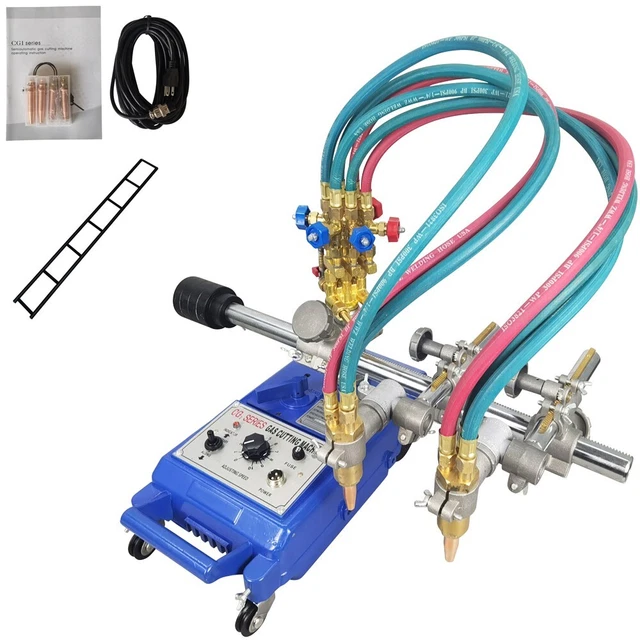 Portable Handle Gas Cutting Machine Semiautomatic Double Cutting Torch&One Track