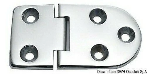 Charnière Rovesc. 95° 76x40mm Marque Osculati 38.863.19