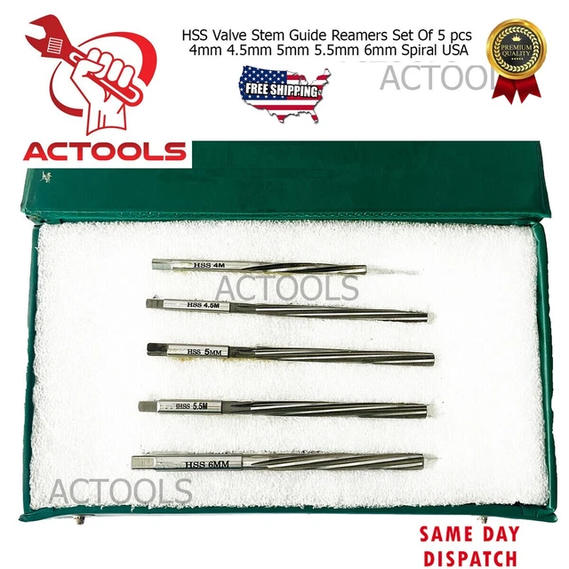 6mm Spiral Reamer OMEX HSS Valve Guide Reamer - 6mm Spiral Fixed