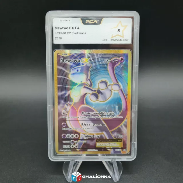 Carte PCA 8 Pokémon FR Rare • XY12 Evolutions 2016 ♥ 103/108 Mewtwo EX Full Art