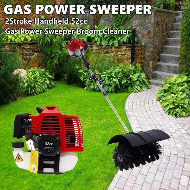 Outdoor Sweeping Broom 2.3HP Handheld Sweeper Cleaner Grass Sweeping Tool