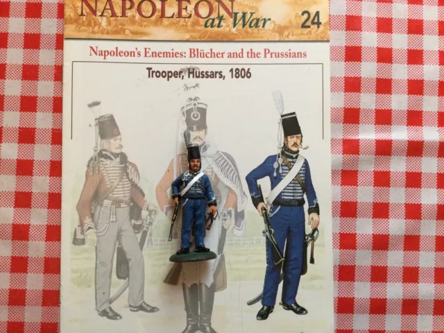 Del Prado Napoleon At War Trooper 7Th Prussian Hussar Regt 1806 With Booklet